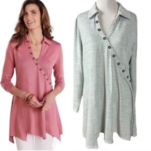 Soft Surroundings Long Sleeve Tunic Size Large